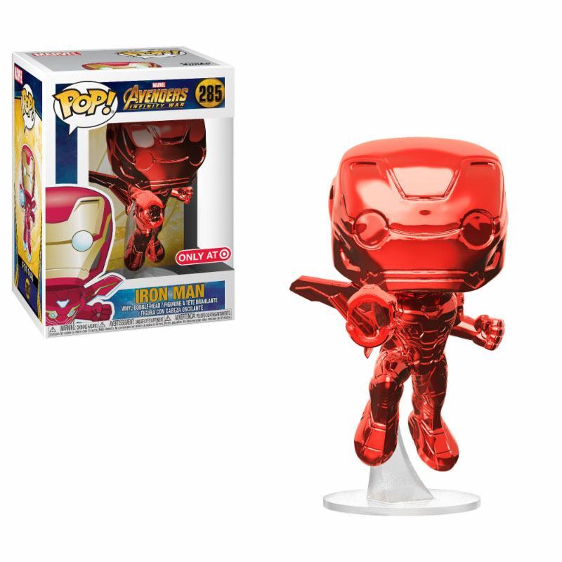 Avengers: Infinity War POP! Marvel Vinyl Figure Iron Man Red Chrome Exclusive 9 cm