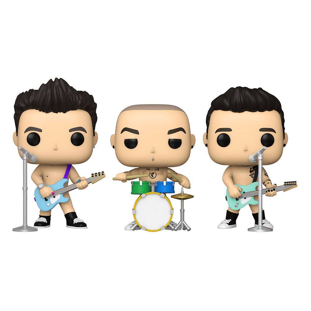 Blink 182 POP! Rocks Vinyl Figure 3-Pack Mark Hoppus, Travis Barker & Tom Delonge 9 cm