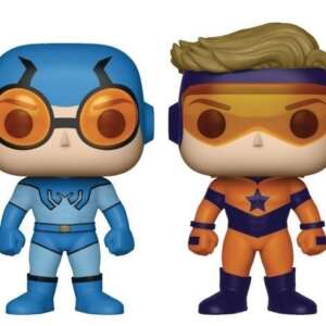 DC Comics POP! Heroes Vinyl Figures 2-Pack Blue Beetle and Booster Gold 9 cm
