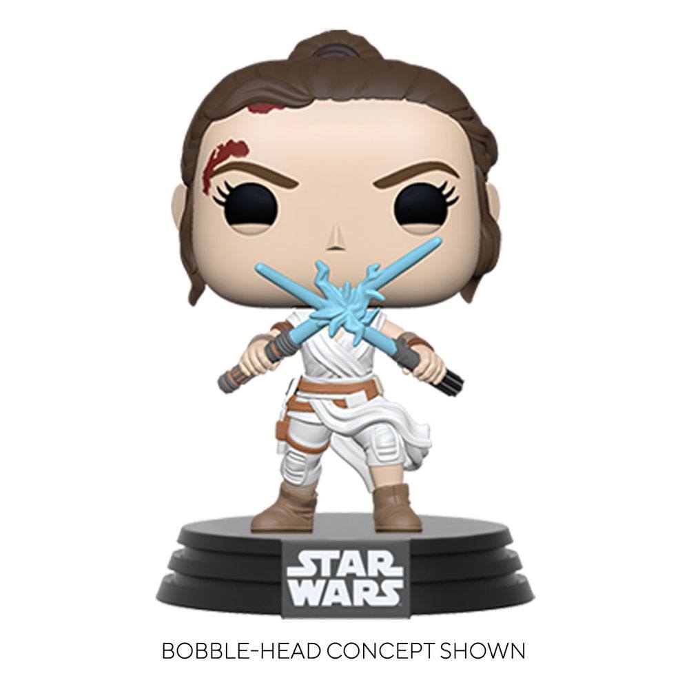 Star Wars Episode IX POP! Star Wars Vinyl Figure Rey (Two Lightsabers) 9 cm