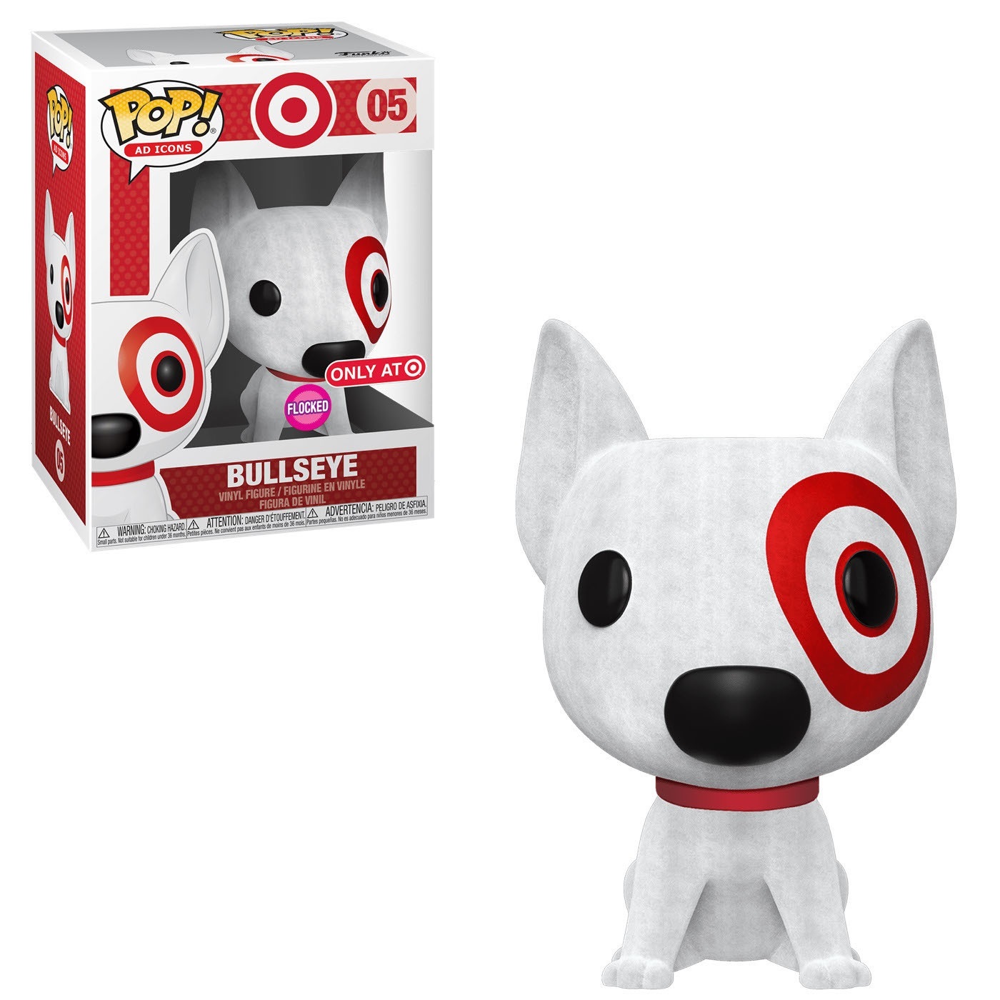 Target POP! Ad Icons Vinyl Figure Flocked Bullseye (Target) 9 cm