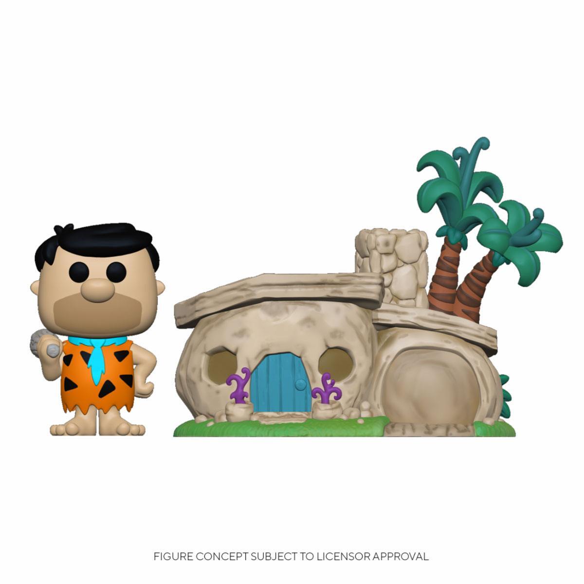 The Flintstones POP! Town Vinyl Figure Fred Flintstone with House 15 cm