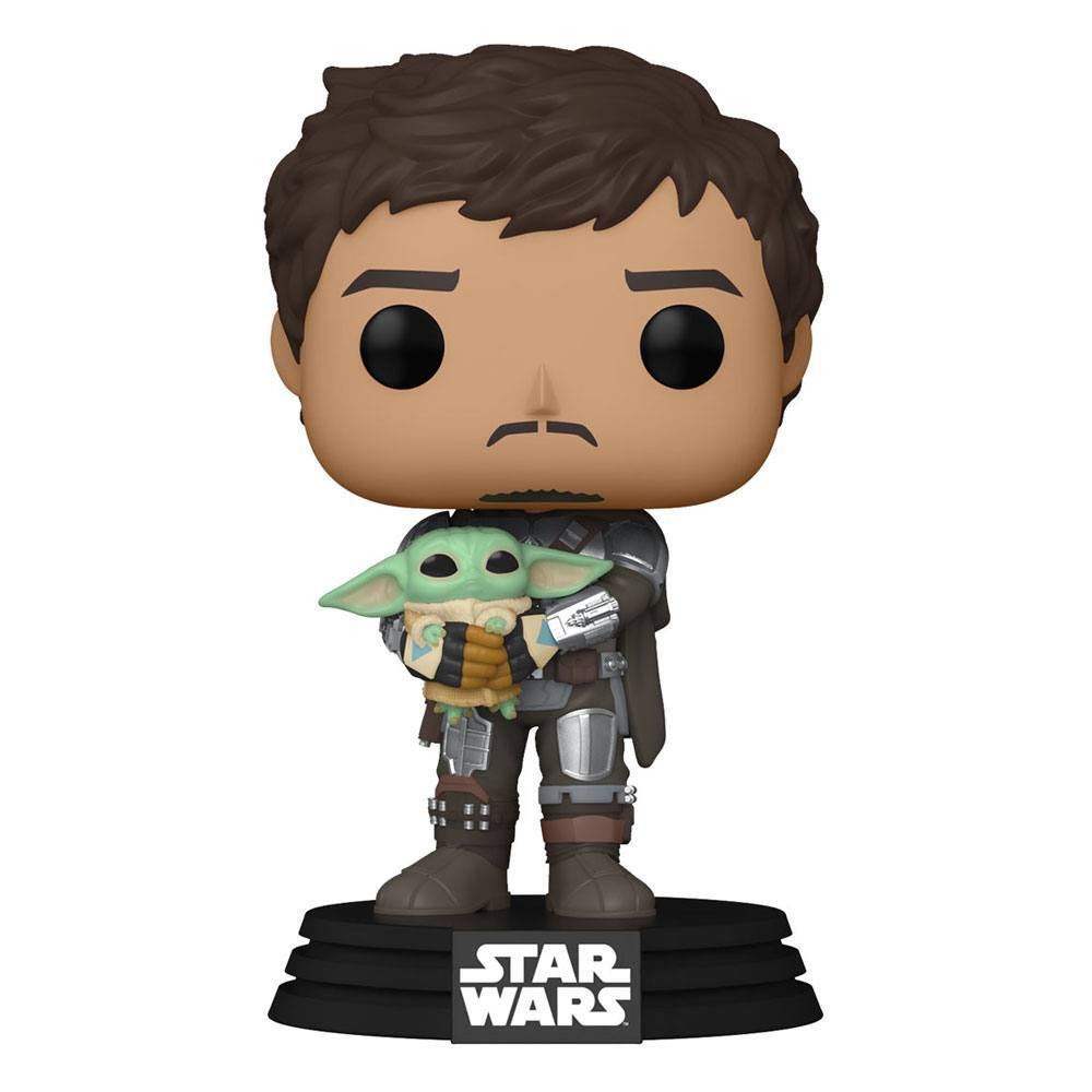 The Mandalorian POP! Star Wars Vinyl Figure The Mandalorian with Grogu 9 cm