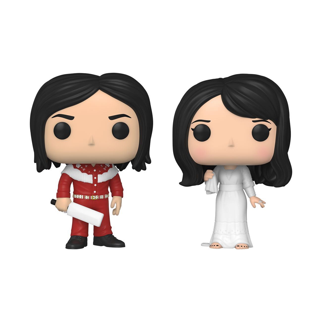 The White Stripes POP! Rocks Vinyl Figure 2-Pack Jack White & Meg White 9 cm