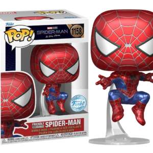 Spider-Man: No Way Home POP! Marvel Vinyl Figure Friendly Neighborhood Spider-Man (Metallic) 9 cm