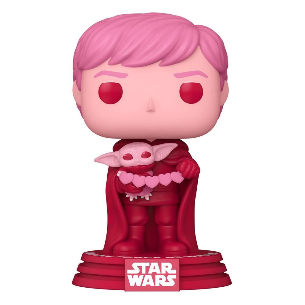 Valentines POP! Star Wars Vinyl Figure Luke Skywalker with Grogu 9 cm