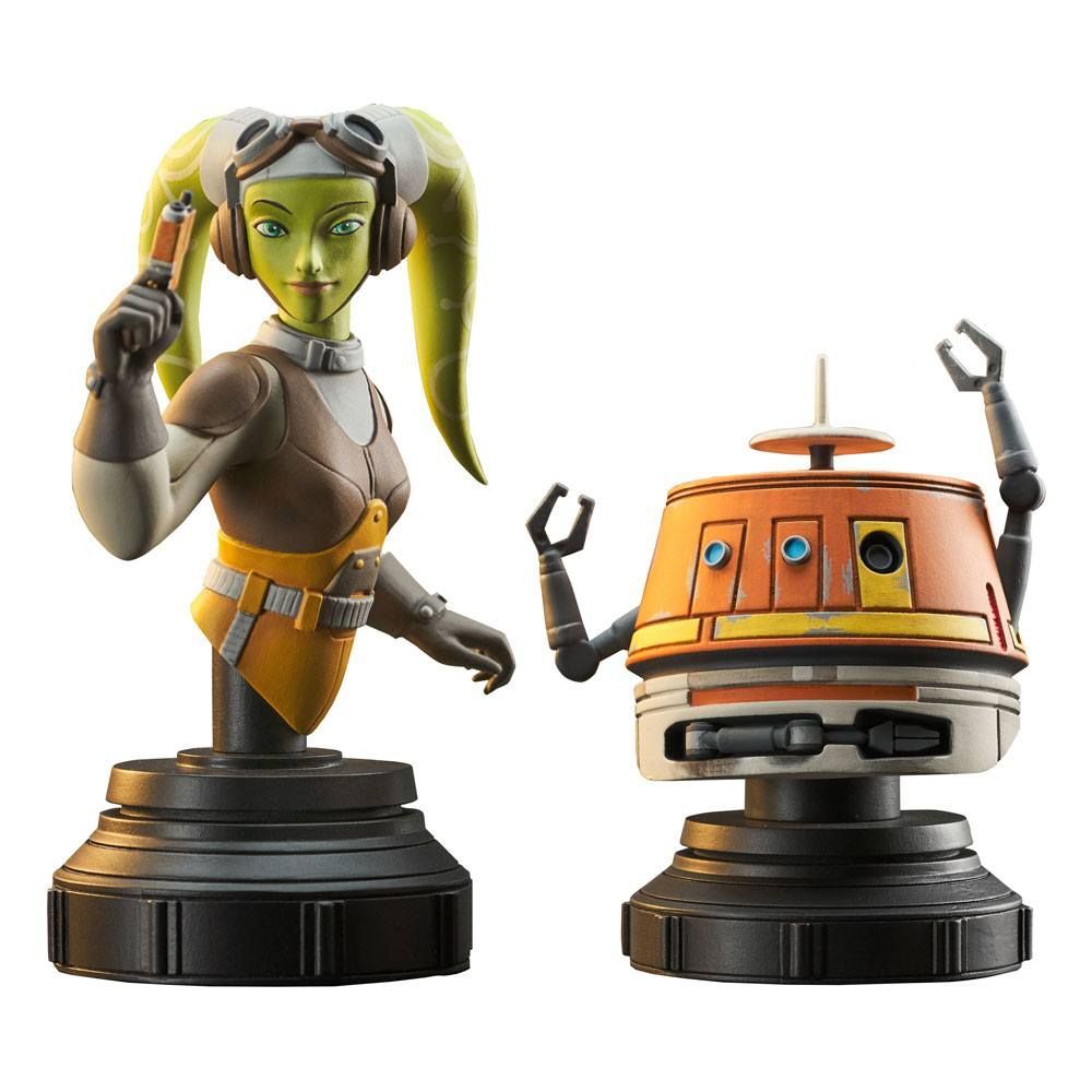 Star Wars: Rebels Bust 2-Pack 1/7 Hera Syndulla & Chopper 15 cm