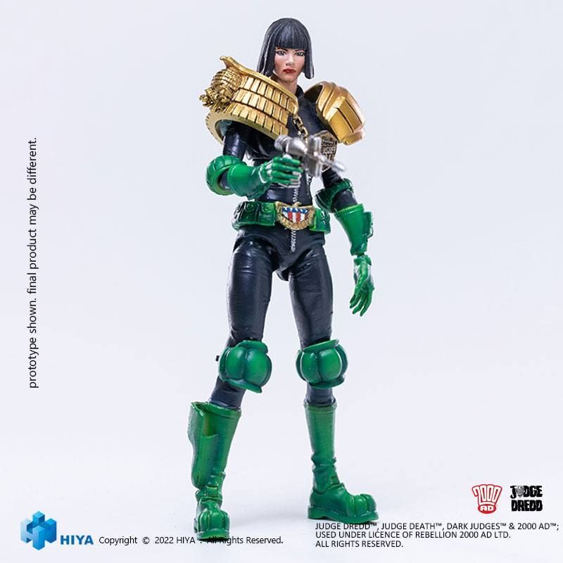 2000AD Judge Dredd 1/18 Scale Exquisite Mini Action Figure Judge Hershey 11 cm
