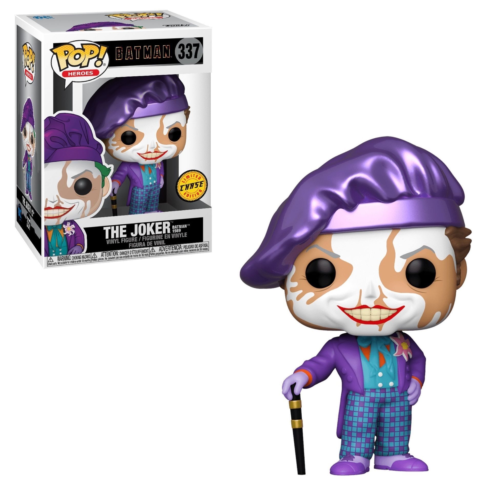 Batman 1989 POP! Heroes Vinyl Figure The Joker 9 cm - CHASE VARIANT