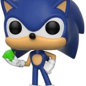 Sonic The Hedgehog POP! Games Vinyl Figure Sonic with Emerald 9 cm