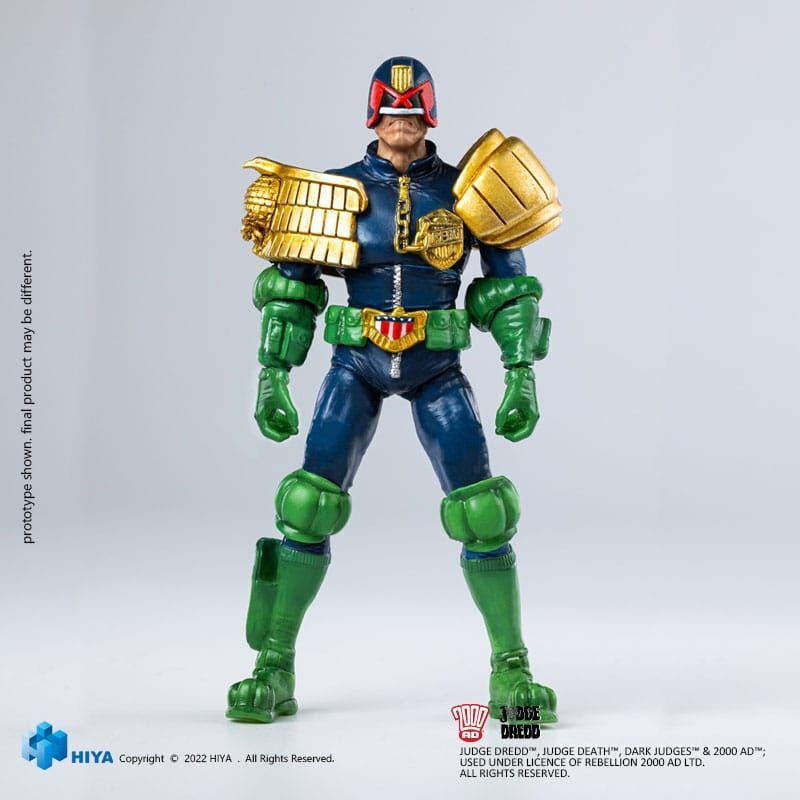 2000AD Judge Dredd 1/18 Scale Exquisite Mini Action Figure 2-Pack Gaze into the Fist of Dredd 11 cm