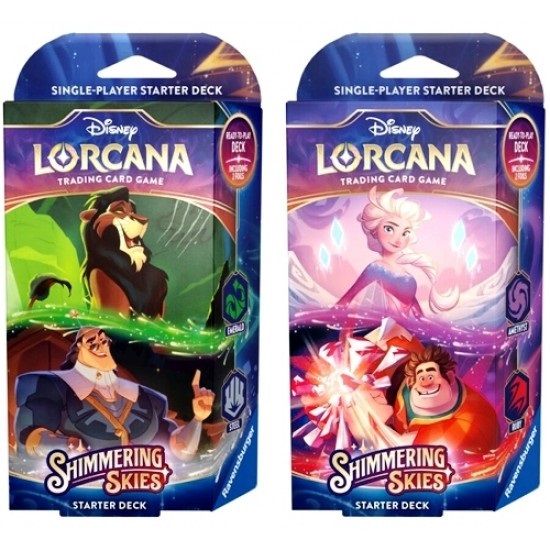 Disney Lorcana Card Game - Shimmering Skies Starter Deck